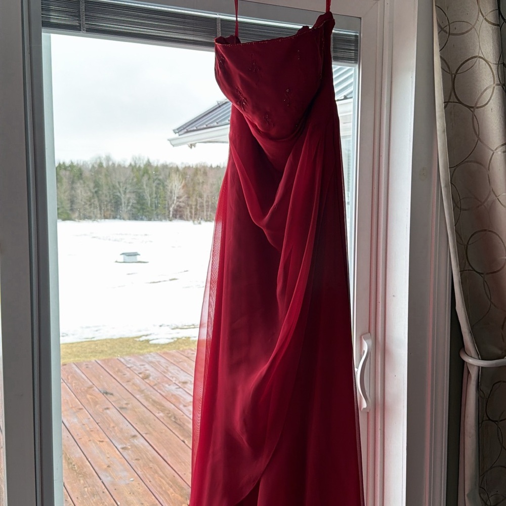 Mori Lee Red Prom Dress